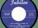 EDNA McGRIFF & SONNY TIL I Only Have Eyes for You 45rpm Jubilee 1952 script lab