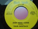 CALEB SWEETBACK ZION HERE I COME  ZAP-POW & BLACK INTENTIONS ZAP-POW IN RARE