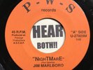Rare Unknown Spooky Halloween Rockabilly 45 JIM MARLBORO Nightmare PWS hear it