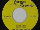 Soul Funk Gospel 45 - Jackson Singers - Good News - Carrie - VG+ mp3
