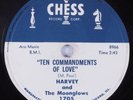 Doo-Wop 78 HARVEY & THE MOONGLOWS Ten Commandments Of Love CHESS HEAR
