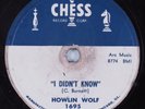 Blues 78 HOWLIN WOLF I Didn't Know CHESS HEAR