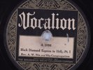 Black Gospel 78 REV. A. W. NIX Black Diamond Express To Hell VOCALION HEAR