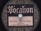 Blues 78 LEROY CARR How Long-How Long Blues VOCALION HEAR