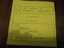 RARE OZ GARAGE PROMO PURPLE HEARTS EARLY IN THE MORNING WITH PROMO SHEET