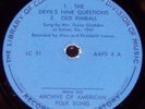 Folk-Texas Gladden 78 rpm John Lomax field recording Library Of Congress 1941
