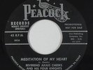Black Gospel 45 - Rev. Julius Cheeks & Four Knights - Meditation - Peacock - mp3