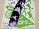 Beatles Original 1964 French Prom Flyer / Poster  'A Hard Day's Night' Rare