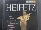 Jascha Heifetz, Bach - Plays Unaccompanied Sonatas & Paritas 3 LP Mint- LM-6105