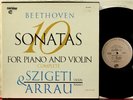 Vanguard Szigeti, Arrau, Beethoven 10 violin sonatas 4 NM discs SRV 300/3