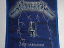 Metallica , Ride the Lightning Vintage 80's Patch, blue Border, rar, rare