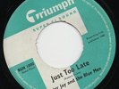 PETER JAY AND THE BLUE MEN just too late*friendship 1960 UK TRIUMPH RGM 45