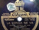 ERNESTO  LECUONA  TIPICA  CUBANA  MADEN IN BRASIL  ODEON  2124      78 RPM