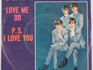 THE BEATLES: Love Me Do / PS I Love You TOLLIE USA Orig 45 w/ PS Black Label