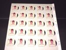 DAVID BOWIE 25 ALADDIN SANE STAMPS ON ONE SHEET WITH BORDERS VERY COLLECTABLE