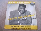 FATS DOMINO Carry On Rockin-Part 1  EP  1958 TRI CENTRE LONDON    VG+