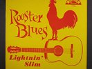 LIGHTNIN' SLIM: Rooster Blues LP (Mono, orange label, super sharp jacket but fo