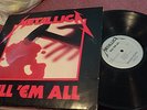 METALLICA KILL 'EM ALL LP ORIG SILVER LABEL MEGAFORCE YORK STREET OLD BRIDGE NJ