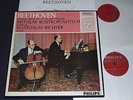 BEETHOVEN complete cello piano sonatas ROSTROPOWITSCH RICHTER philips box 2 lp