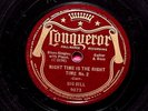 BIG BILL BROONZY Conqueror-9073 78 rpm New Shake-Em On Down/Night Time Is The #2