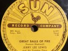 Jerry Lee Lewis Sun Records 78 281 Great Balls of Fire/You Win Again