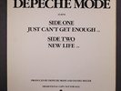 DEPECHE MODE: Just Can't Get Enough / New Life 12 (promo only, custom cvr)