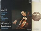 GENDRON BACH COMPLETE SUITES FOR CELLO SOLO PHILIPS ED.1 3LP A 02397/99 L NM