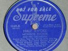 VERY RARE Monroe Tucker 78 RPM - Half Awoke - Two Years Of Torture - Supreme