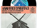 Anni-Frid Lyngstad 7'' (ABBA),? Man Vill Ju Leva Lite.. rare orange sleeve, PS