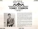 (TV) TOMMY COMMON  - Canadian Talent Library  1965 Stereo LP