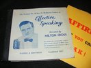 MILTON CROSS 78 rpm 5 Multirecord Set EFFECTIVE SPEAKING With 50s Book Self Help