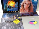 B) 1980’s Rock Vinyl Def Leppard Great White GirlSchool YES Bon Jovi Aldo Nova
