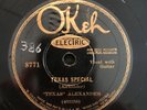 Okeh 8771 Texas Alexander TEXAS SPECIAL  ( w LITTLE HAT JONES) 78 rpm  EE+ 1929