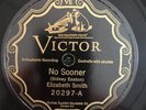 Victor 20297 Elizabeth Smith NO SOONER/Bad Luck For 7 Years BLUES 78 rpm 26' EE+