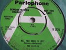 THE BEATLES   ALL YOU NEED IS LOVE ** 1967 PARLOPHONE 45 DEMO