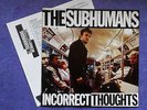 SUBHUMANS Incorrect Thoughts 1980 1st Press +INSERT Canada PUNK Hardcore VG++ LP