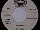 RUDY GREENE: Juicy Fruit / You’re the One  EMBER Blues R&B Rockabilly 45 Hear