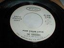 YARDBIRDS For Your Love 45 PROMO '65 British Invasion Beat Blues Garage Rock VG+