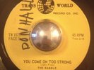 THE RABBLE rare psych freakbeat You Come On Too Strong CDN 45 LISTEN