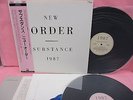 JAPAN 2LP NEW ORDER SUBSTANCE 1987 YZ-185/6 OBI INSERT EMBOSSED JOY DIVISION