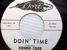 RONNIE COOK popcorn R&B Stroller DORE 45 like Sam Cooke DOIN TIME IF I MAY F2583