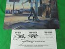 Jeff Beck & Terry Bozzio Autographed Insert w/ Guitar Shop LP Vinyl Record