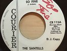 THE SANTELLS SO FINE / THESE ARE LOVE COURIER RECORDS 115 DJ WHITE DEMO