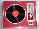 The Who Framed Miniature Tribute Guitar with Genuine Who by Numbers Vinyl Album