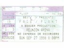 JIMMY PAGE & ROBERT PLANT Concert Ticket Stub DALLAS TEXAS USA  9/27/98