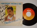45 GIRI FREDDY MERCURY - I WAS BORN TO LOVE YOU - CON DEDICA E FIRMA