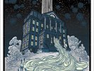 MOON DUO TOUR POSTER LIMITED EDITION SILVER SCREEN PRINT BY SABRINA GABRIELLI