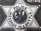 THE POLICE - 7 inch BADGE Shaped PICTURE DISC Message In A Bottle + Live Version