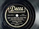 The Andrews Sisters - Hot Swing Decca 78 RPM - Don't Sit Under The Apple Tree