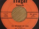 northern soul TEE FLETCHER all because of you ORIGINAL USA 45